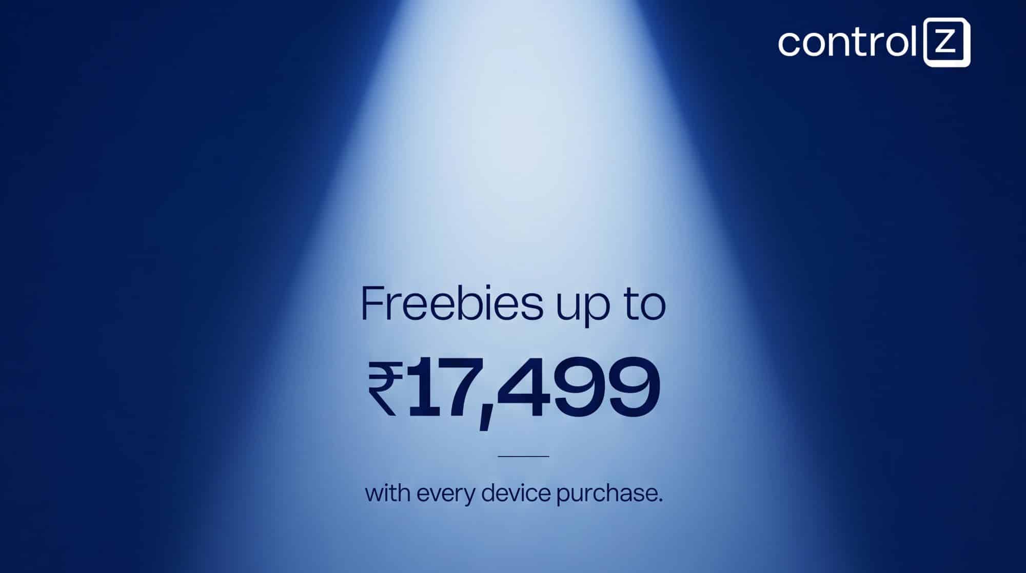 ControlZ is giving away freebies worth Rs.17,499 when you buy a renewed smartphone