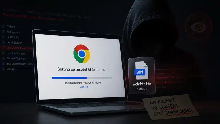 Google Chrome Quietly Drops 4 GB AI Model