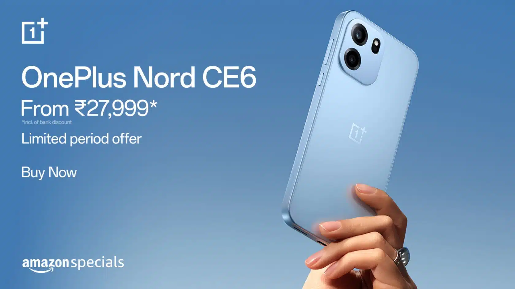 OnePlus Nord CE6 with 8000mAh battery and 144Hz display goes on sale in India today
