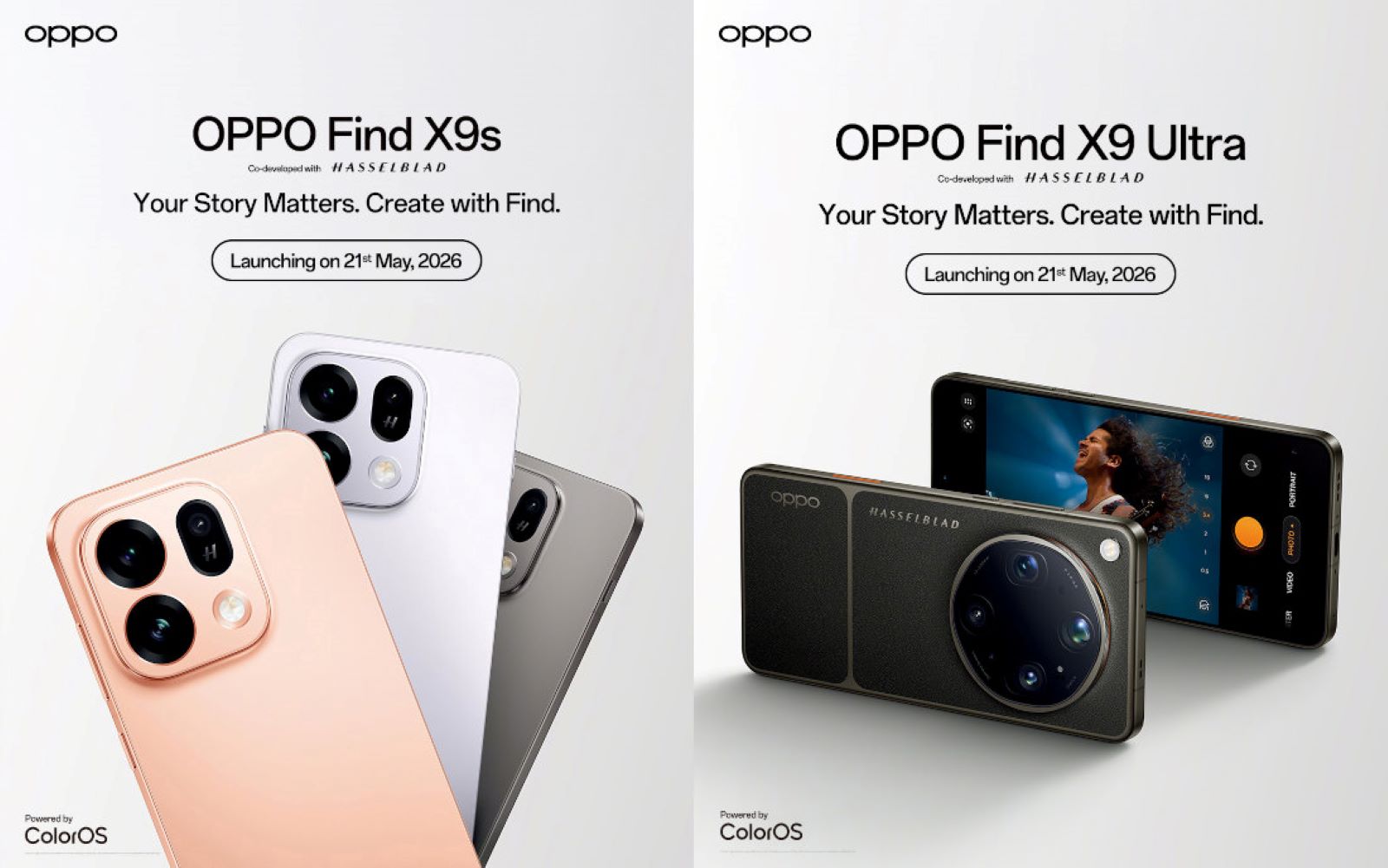 Oppo Find X9 Ultra and Find X9s launch in India on May 21