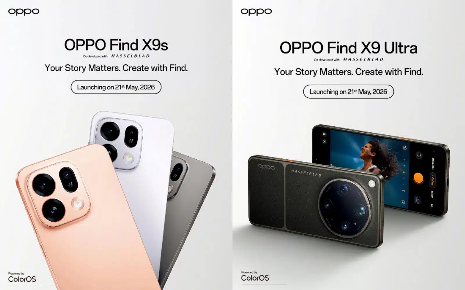 Oppo Find X9 Ultra and Find X9s launch in India on May 21