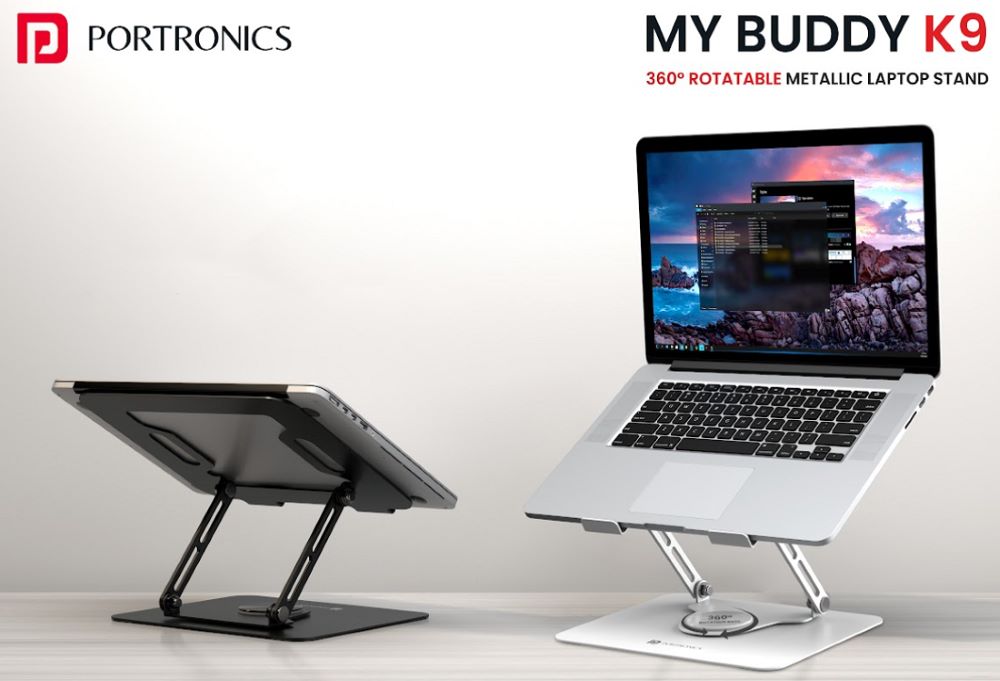 Portronics launches My Buddy K9 Pro Max laptop stand with USB hub in India 2 Portronics launches My Buddy K9 Pro Max laptop stand