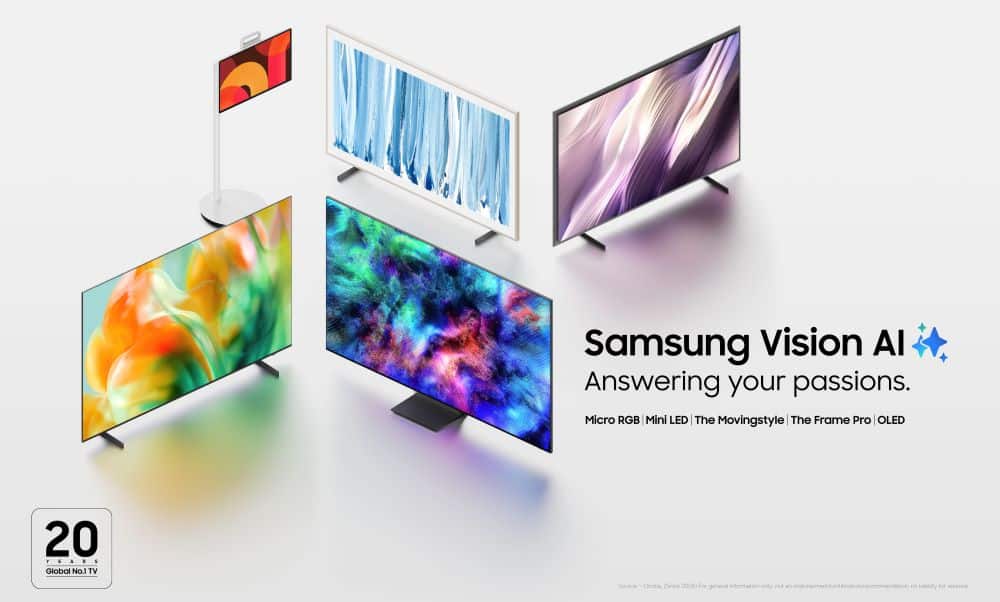 Samsung launches four new Vision AI Mini LED TVs