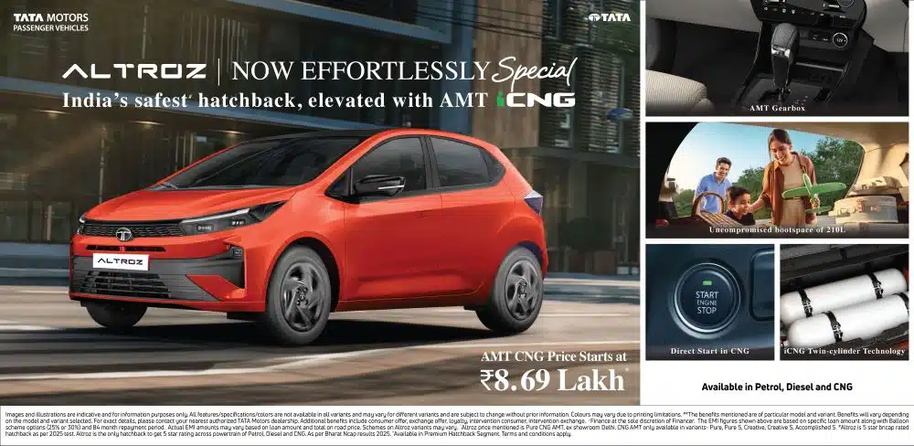 Tata Motors launches Altroz iCNG AMT