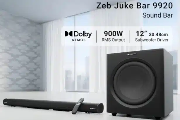 Zebronics launches Juke Bar 9920 soundbar with 900W output and Dolby Atmos