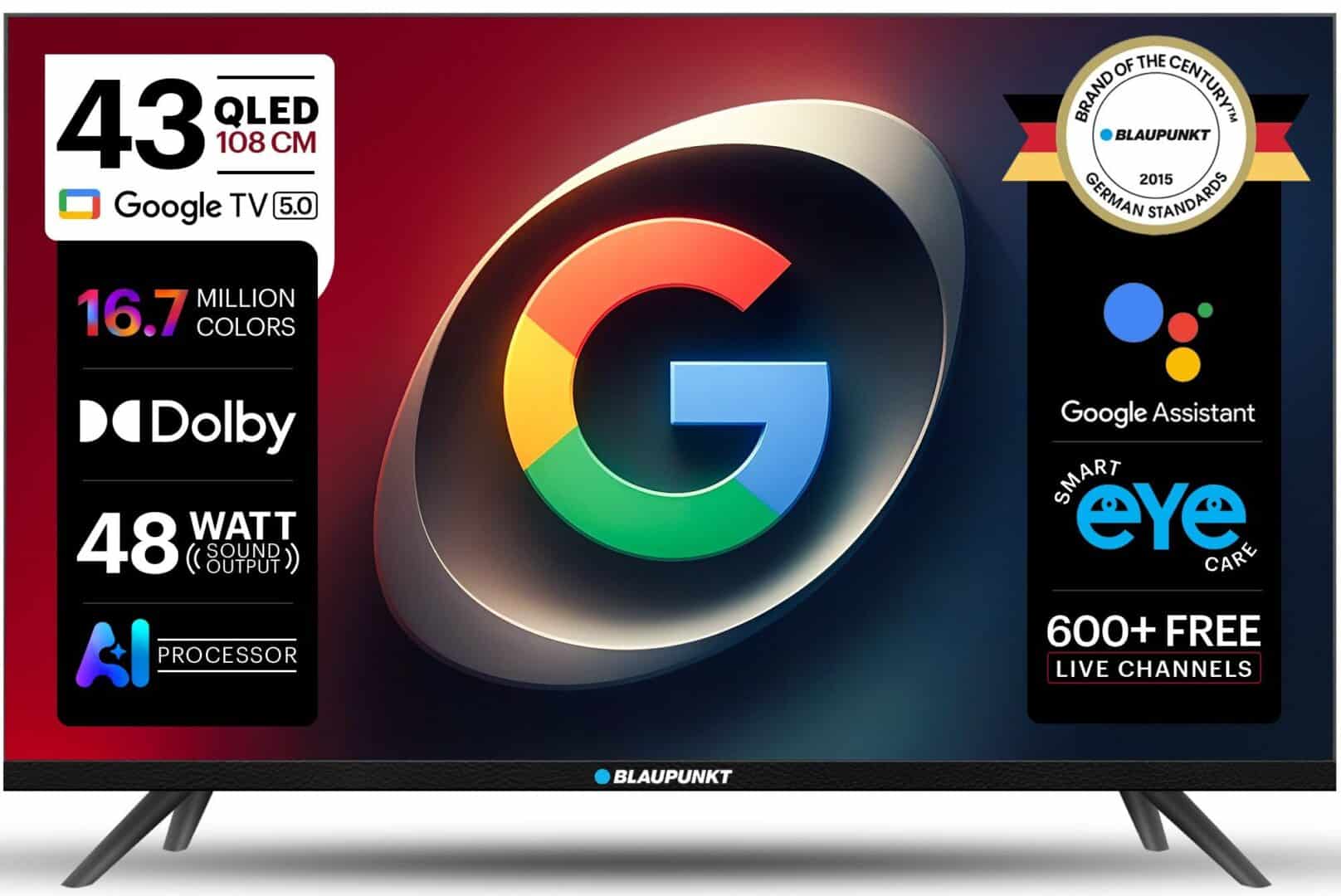 Blaupunkt introduces affordable smart television range with Google TV 5.0 and QLED display panels in India