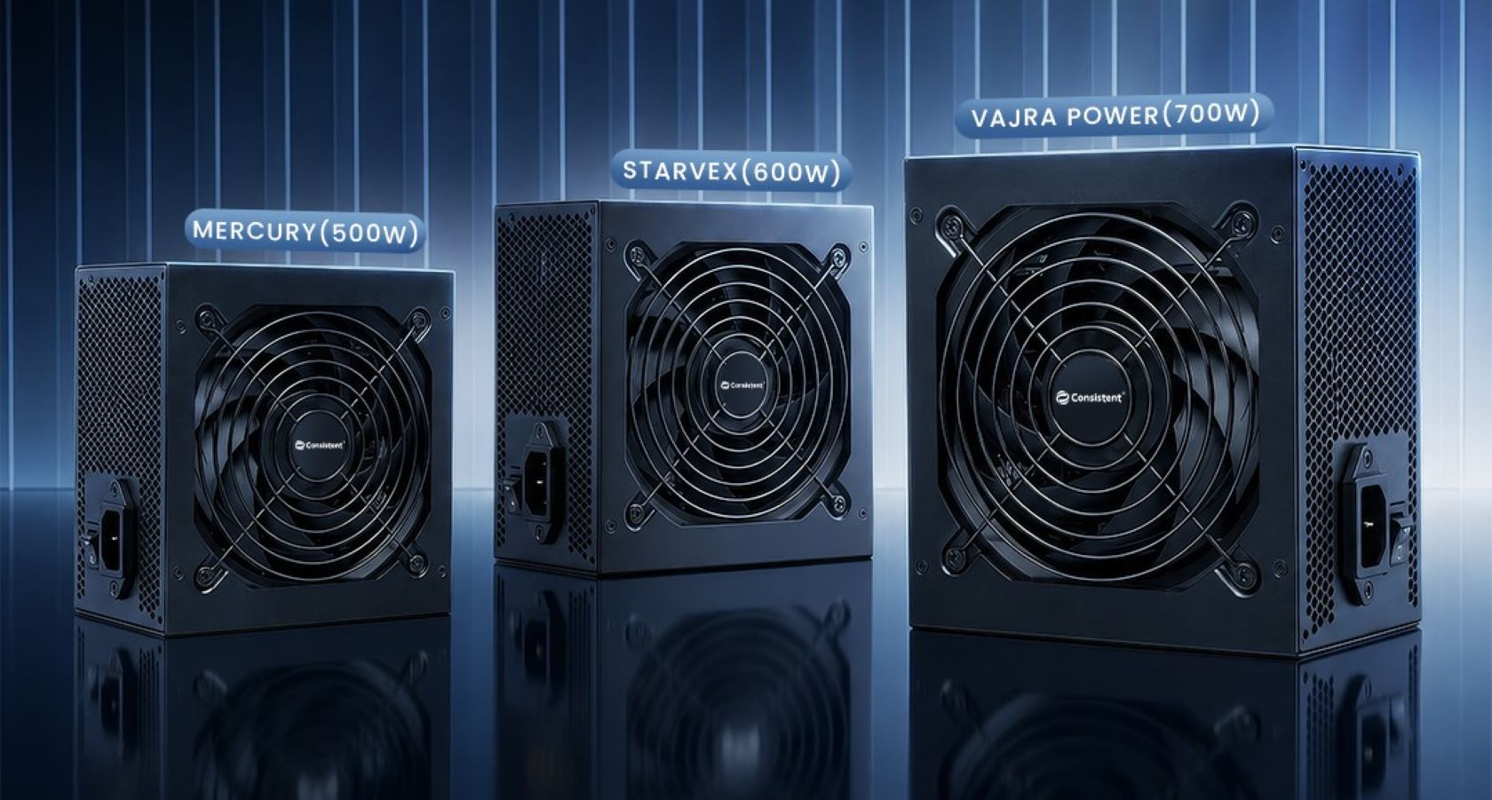 Consistent Infosystems launches Vajra, Starvex and Mercury gaming power supplies in India