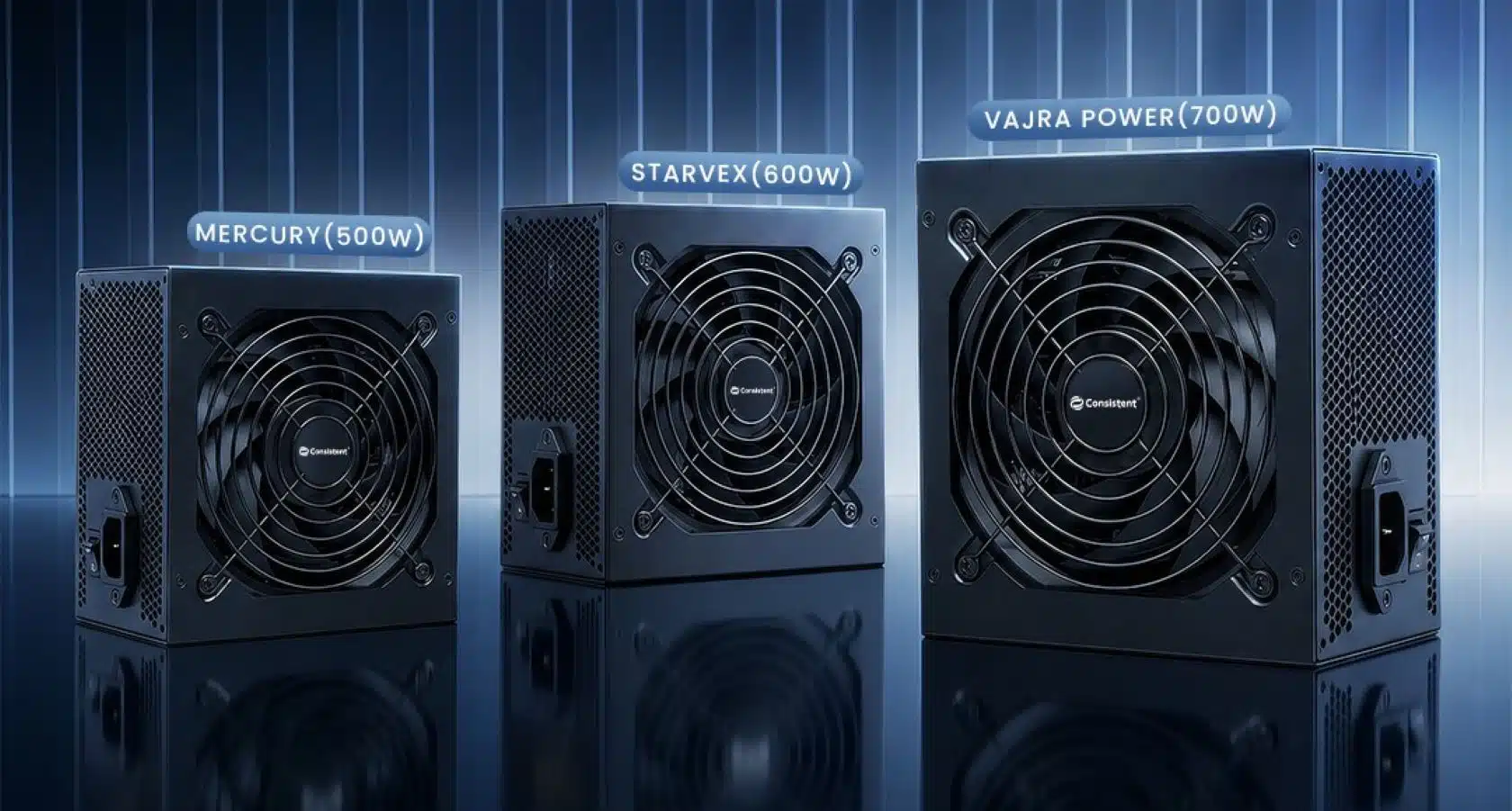 Consistent Infosystems launches Vajra, Starvex and Mercury gaming power supplies in India