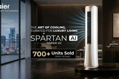 Haier India records strong consumer demand for premium Spartan Tower AI air conditioner with 700 units sold in opening month