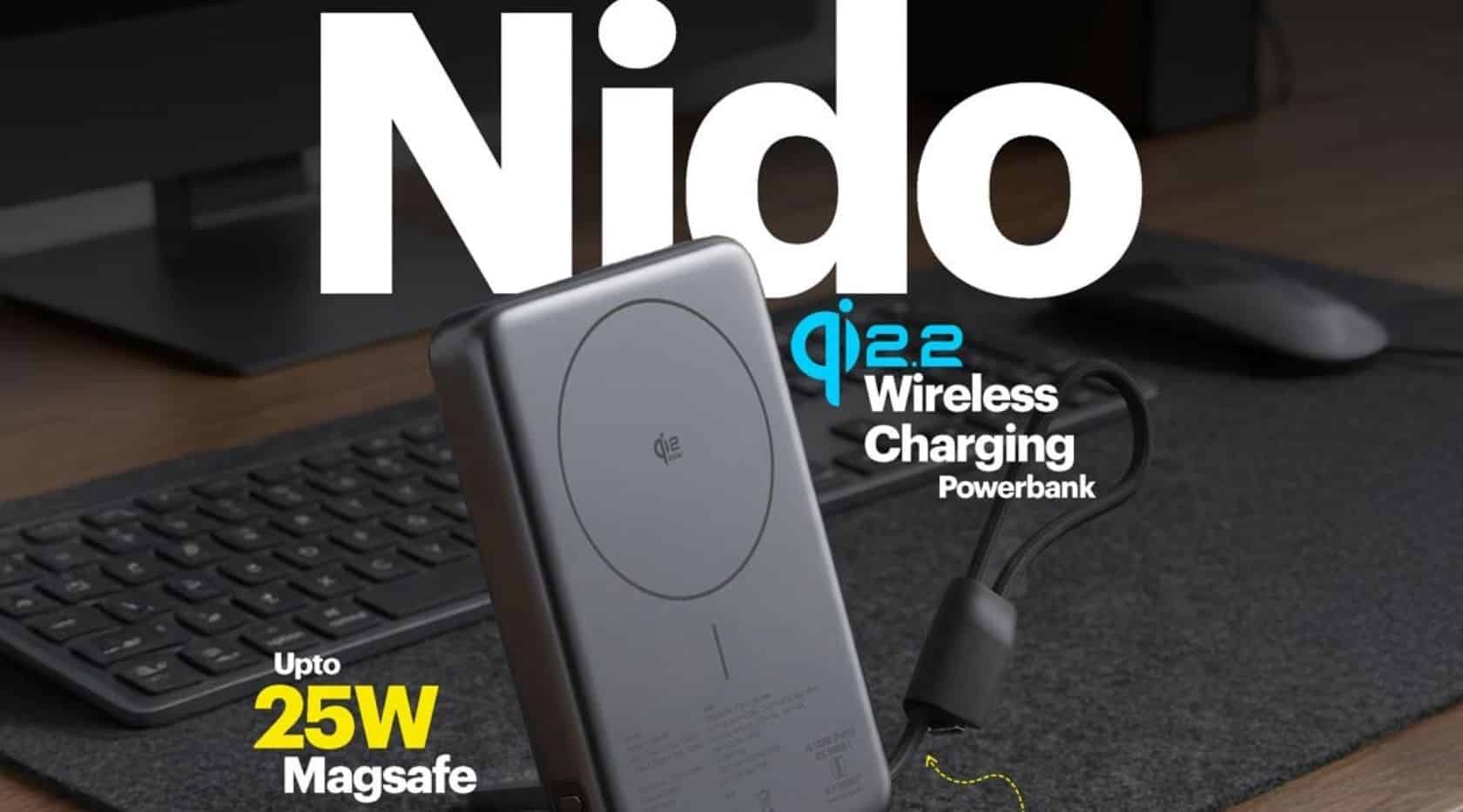 Stuffcool launches Nido 10000mAh magnetic wireless power bank with 25W fast charging in India