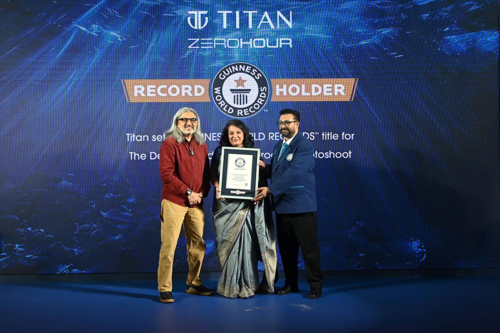 Titan Zero Hour Watch Sets Guinness World Record in Deep Sea Photoshoot