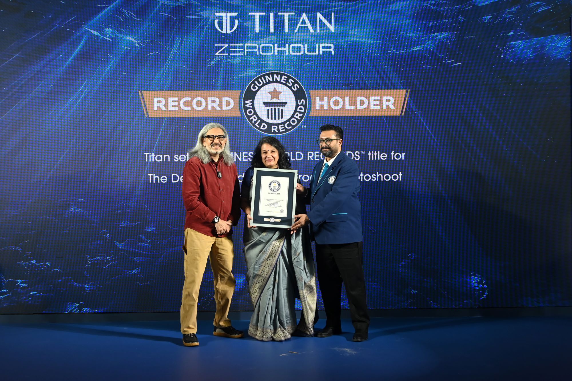 Titan Zero Hour Watch Sets Guinness World Record in Deep Sea Photoshoot