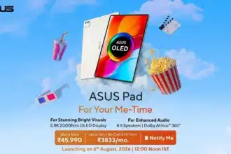 ASUS Pad Launches in India with 2.8K OLED Display Starting at Rs 45,990