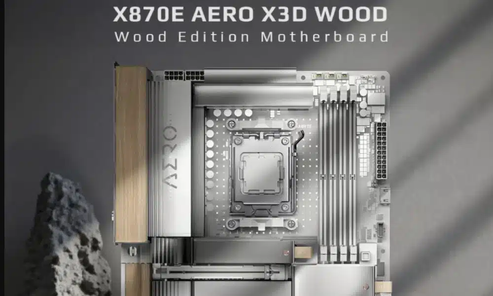 GIGABYTE Releases X870E AERO X3D WOOD Motherboard