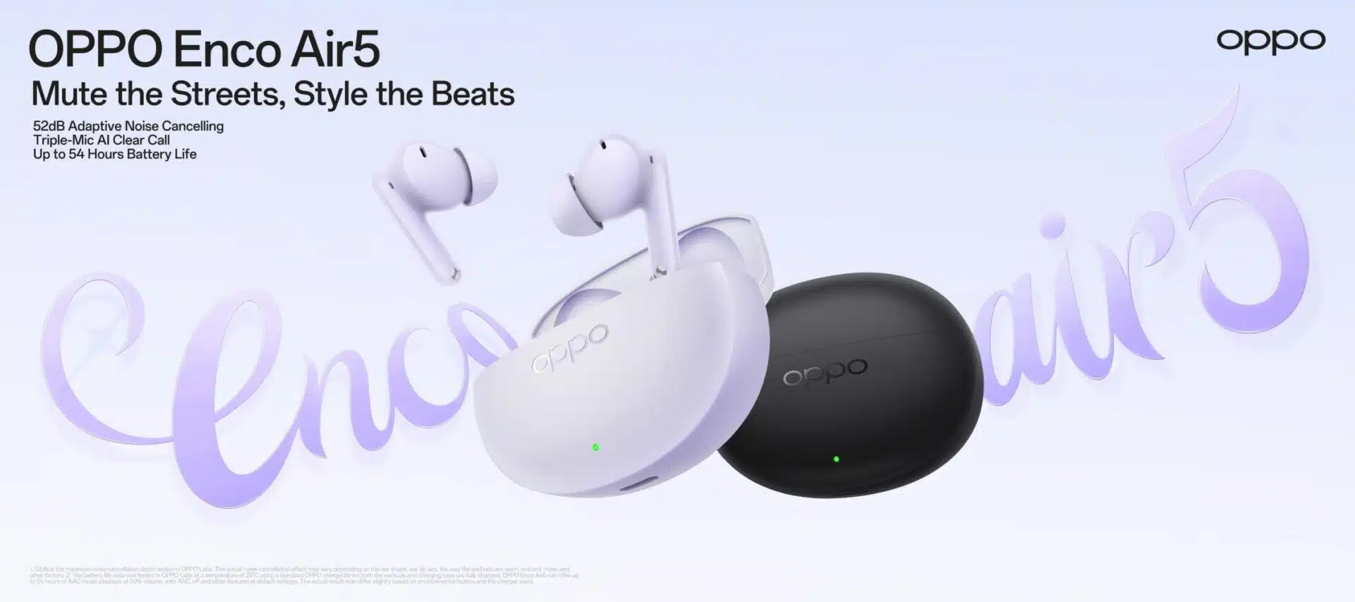 OPPO launches Enco Air5 wireless earbuds with active noise cancellation in India