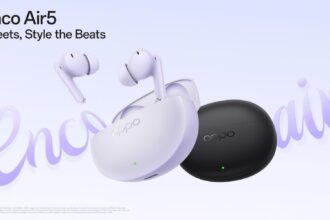 OPPO launches Enco Air5 wireless earbuds with active noise cancellation in India