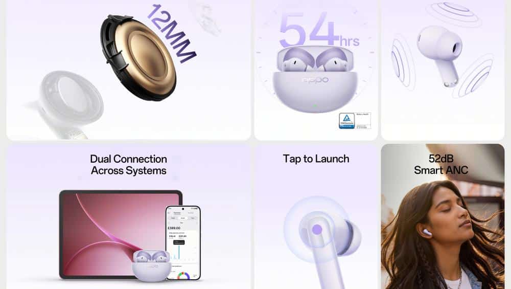 OPPO launches Enco Air5 wireless earbuds with active noise cancellation in India 2 OPPO launches Enco Air5 wireless earbuds with active noise cancellation