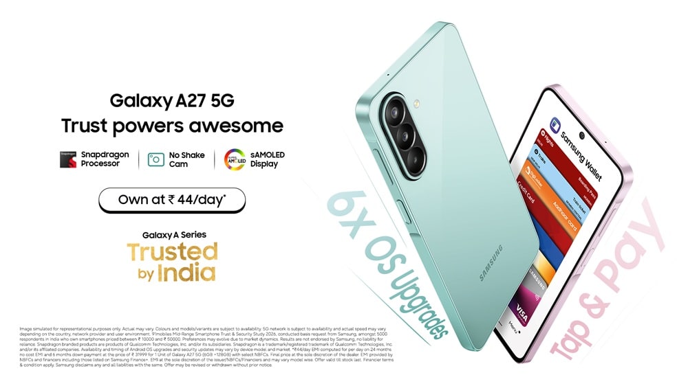 Samsung Launches Galaxy A27 5G in India With Snapdragon 6 Gen 3 and Six Years of Updates 2 Samsung Launches Galaxy A27 5G in India