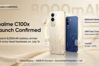 realme launches C100x 4G with massive 8000mAh battery in India