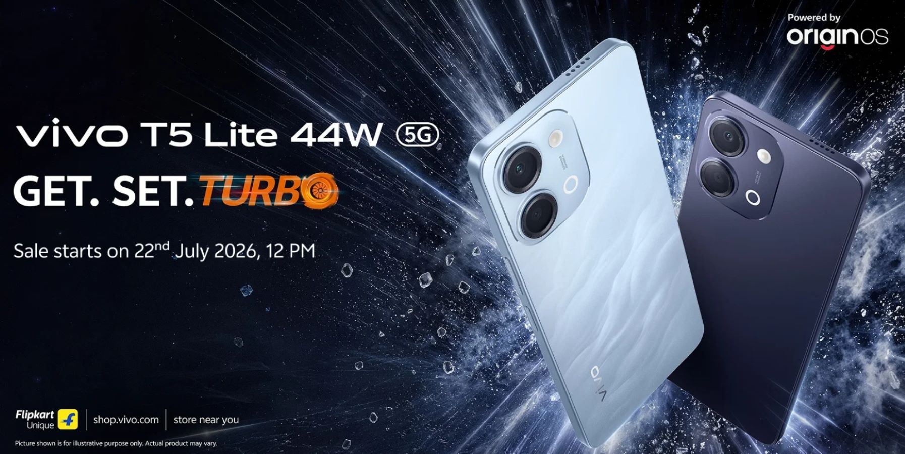 vivo India Launches T5 Lite 5G Smartphone with Large Battery and Fast Charging