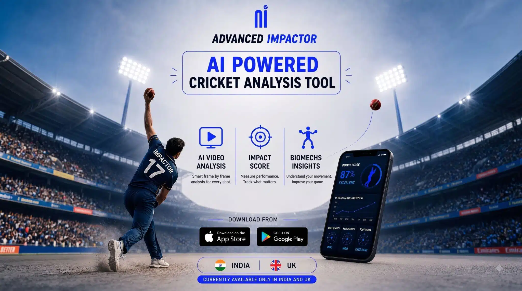 Advanced Impactor Launches AI Cricket Training App on Android and iOS