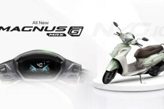 Ampere Launches Upgraded Magnus G Max Electric Scooter With Connected Features At INR 1,09,999