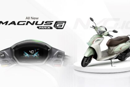Ampere Launches Upgraded Magnus G Max Electric Scooter With Connected Features At INR 1,09,999