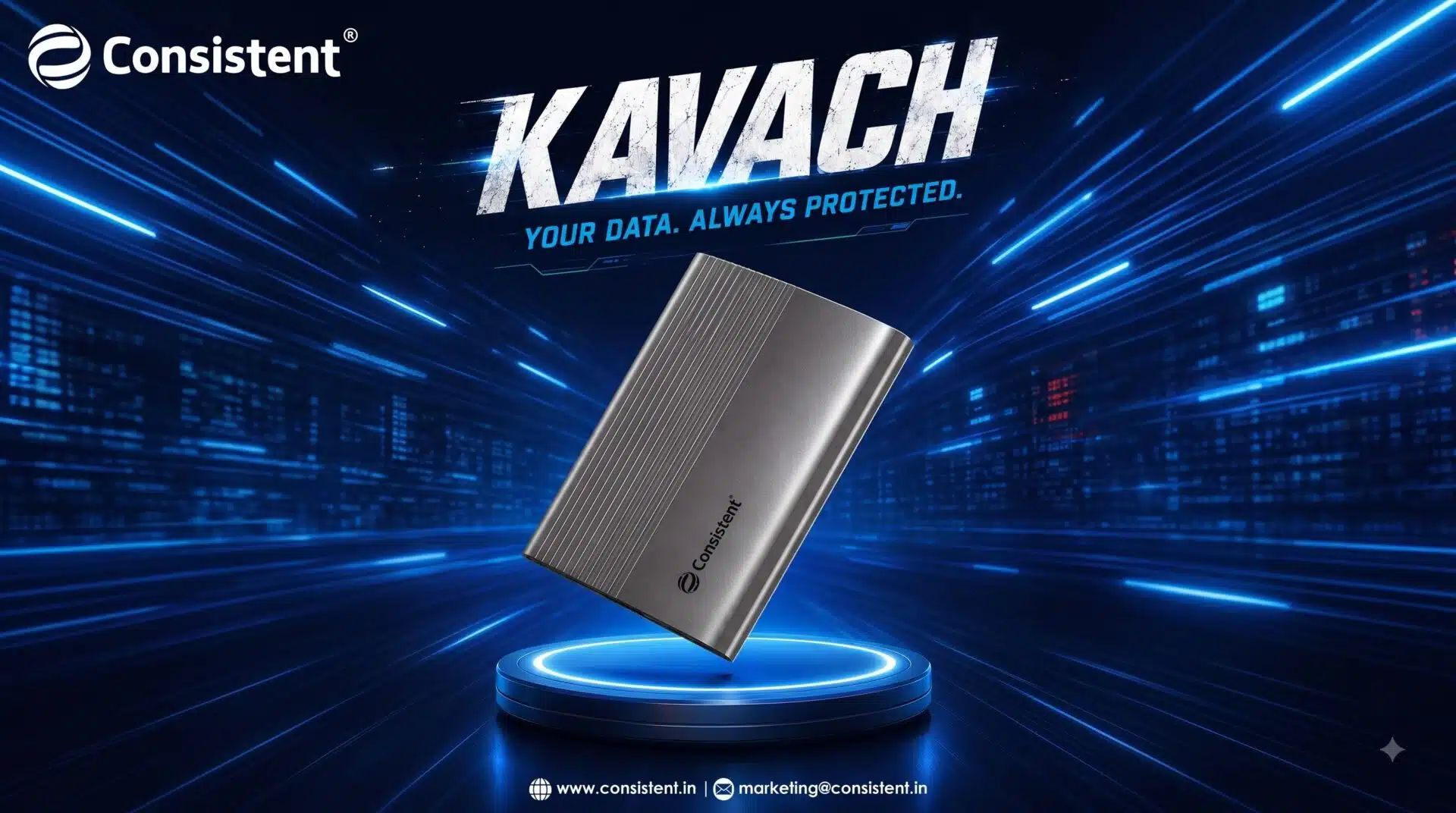 Consistent Infosystems Launches KAVACH USB 3.0 External SSD in India 1 Consistent Infosystems Launches KAVACH USB 3.0 External SSD in India