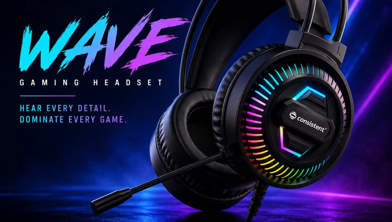 Consistent Infosystems Launches Wave Wired Gaming Headphone with 40mm Drivers in India