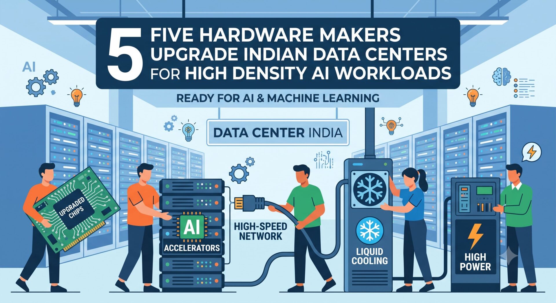 Five Hardware Makers Upgrade Indian Data Centers for High Density AI Workloads 1 Five Hardware Makers Upgrade Indian Data Centers for High Density AI Workloads