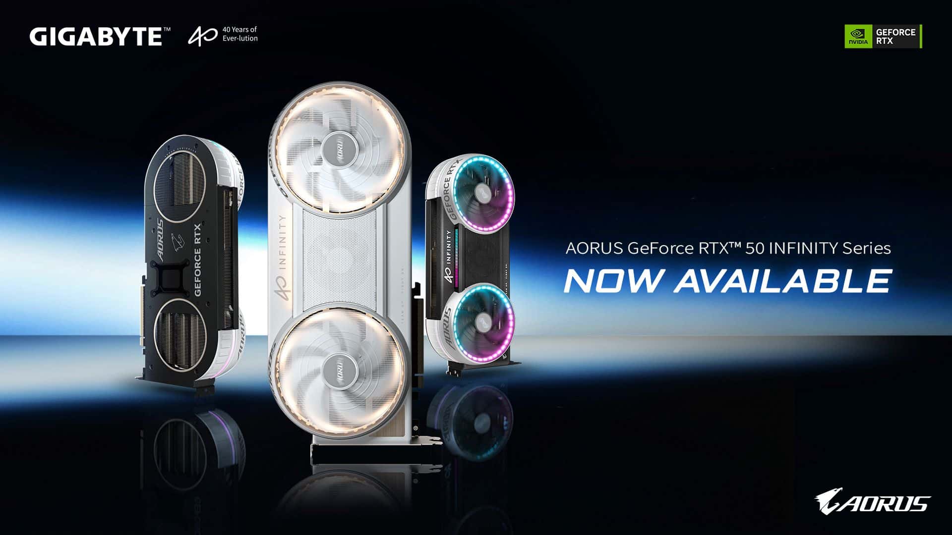 GIGABYTE Releases AORUS GeForce RTX 50 INFINITY Graphics Card Lineup With Hidden Power Design