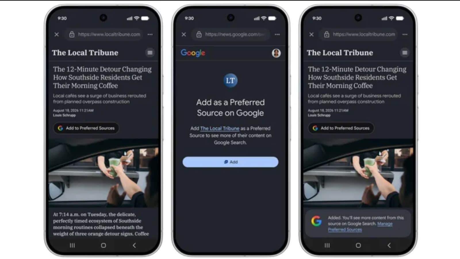 Google Lets Publishers Add Preferred Sources Button to Reclaim Search Traffic