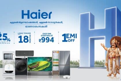 Haier India Announces Discount Offers and EMI Schemes for Onam Festive Season