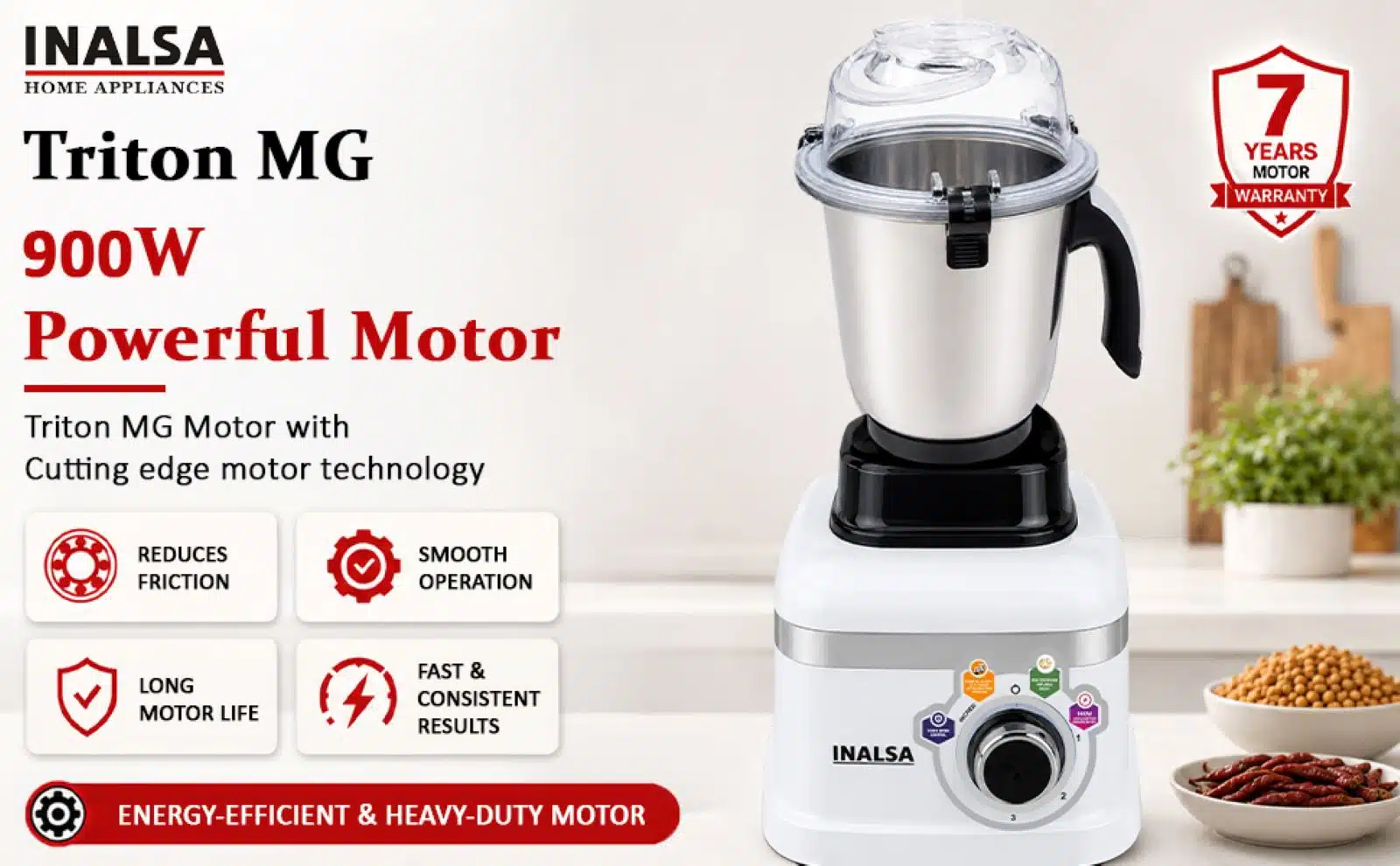 INALSA Launches Triton 900 Mixer Grinder and Food Processor in India 1 INALSA Launches Triton 900 Mixer Grinder and Food Processor in India