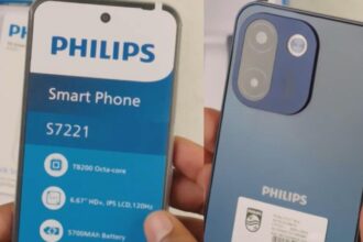 Philips Launches S7221 5G Smartphone With Unisoc T8200 Chip and 64MP Camera