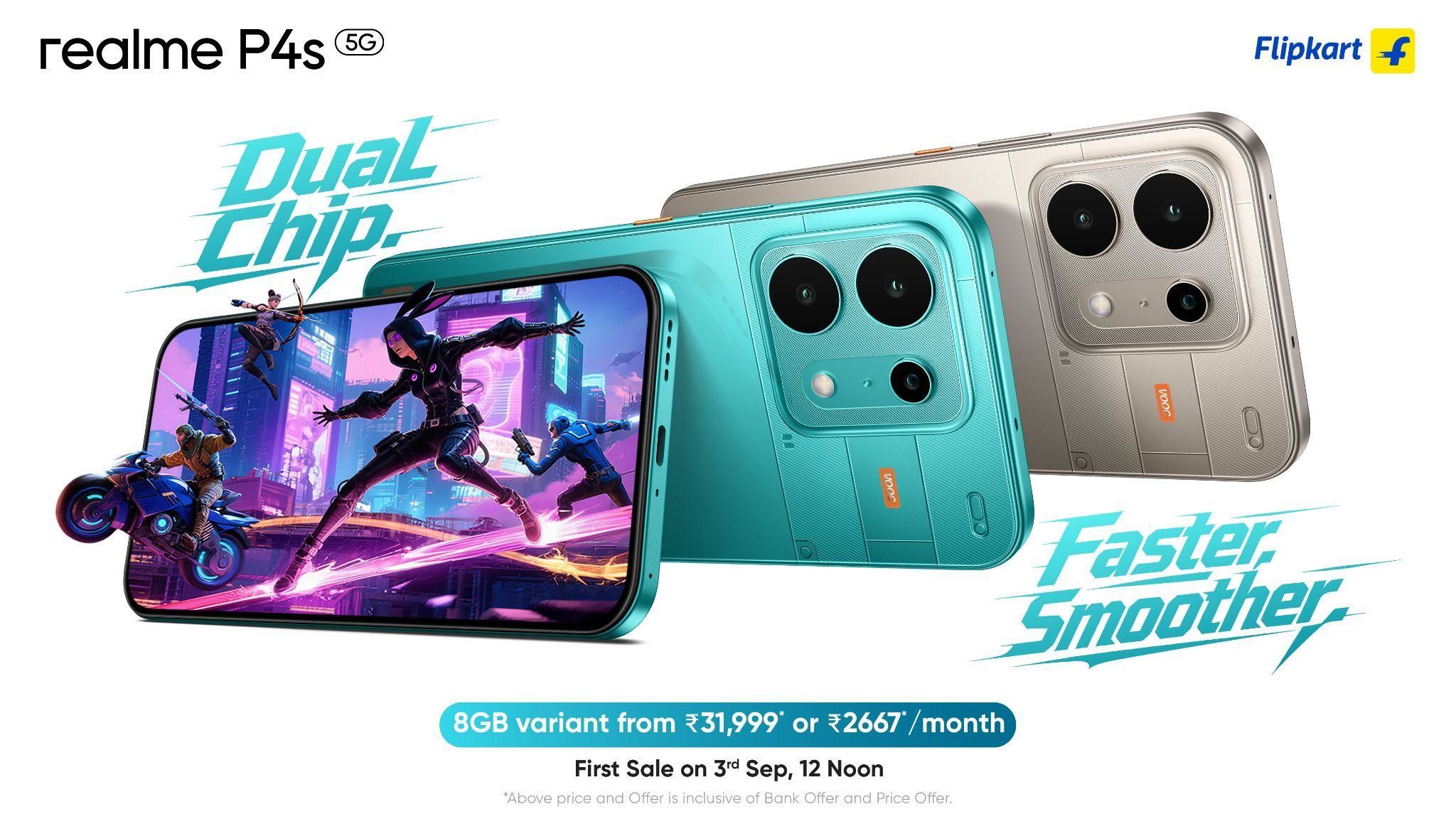Realme Launches Realme P4s 5G in India with 8000mAh Battery and 144Hz Display
