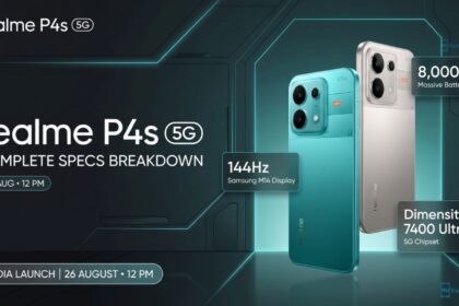 Realme P4s 5G Launches in India on August 26 With 8000mAh Battery and Dimensity 7400 Ultra Chip