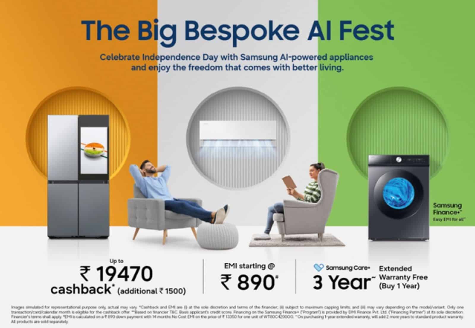 Samsung Announces The Big Bespoke AI Fest Offers With Up to Rs 19,470 Cashback