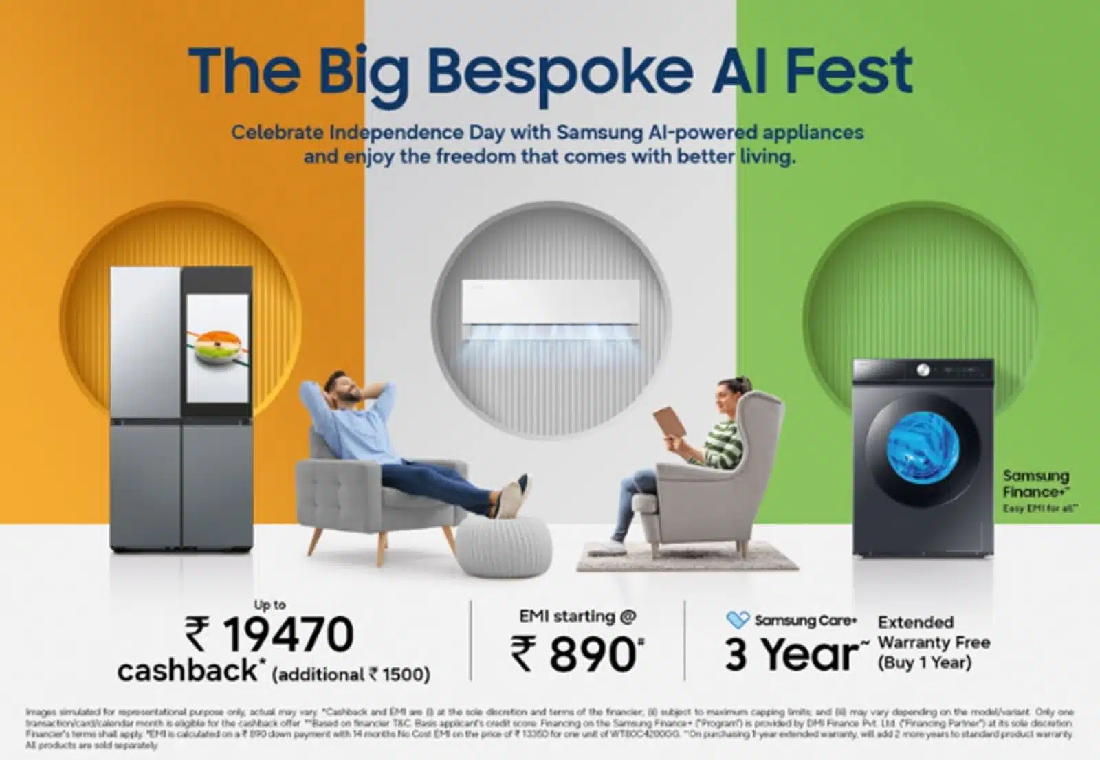 Samsung Announces The Big Bespoke AI Fest Offers With Up to Rs 19,470 Cashback