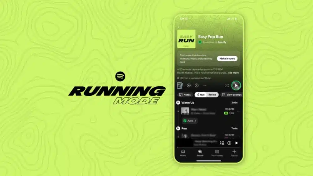 Spotify Brings Running Mode to Android Devices for Premium Subscribers