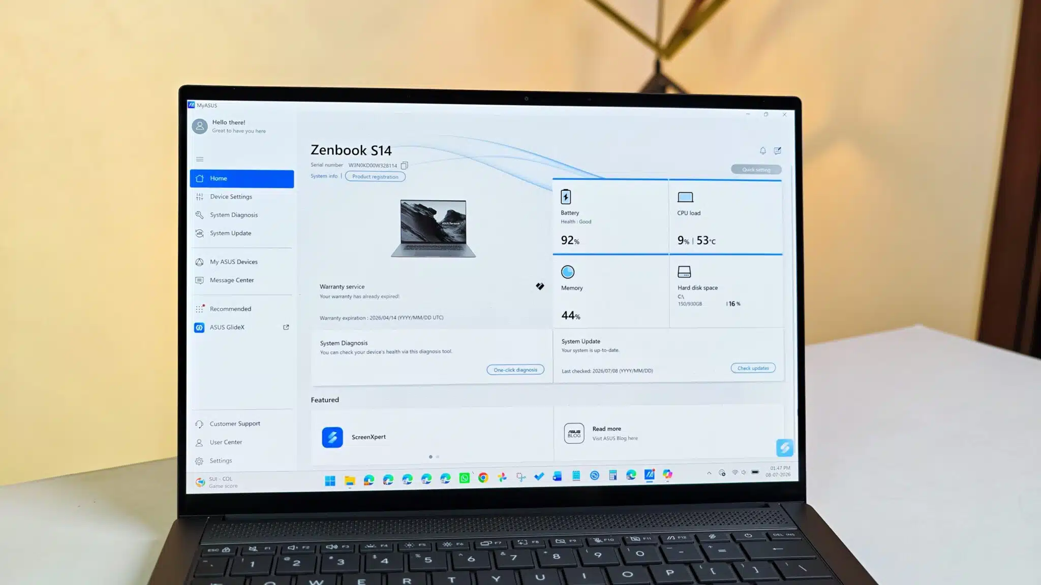 ASUS Zenbook S14 OLED UX5406AA Review: Delivers Strong Battery Life and Premium Portability 8 asus zenbook s144 161418 scaled