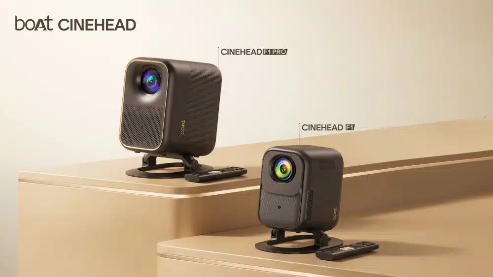 boAt Enters Smart Projector Market with CineHead F1 Series Starting at Rs 32,999