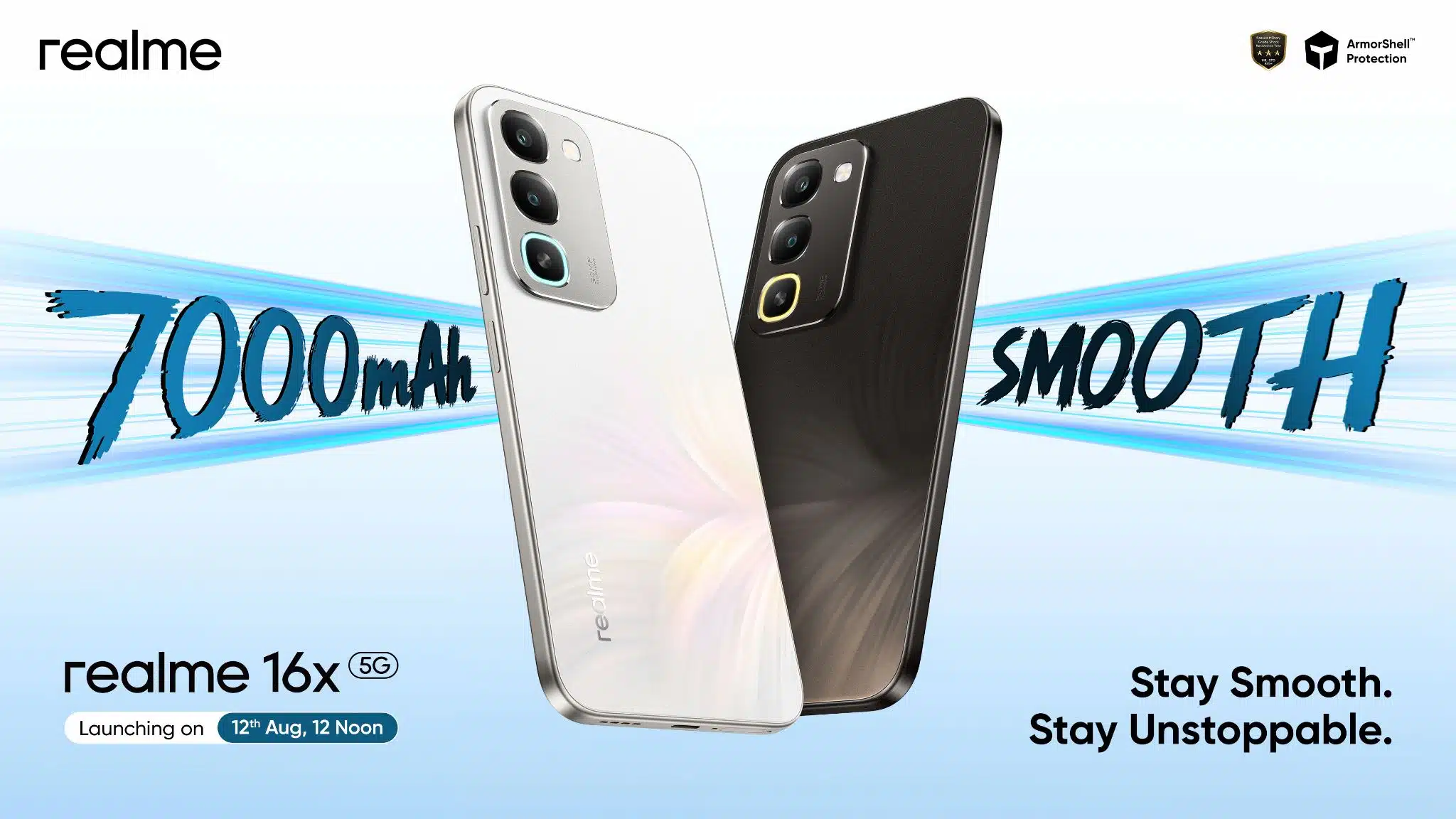 realme 16x 5G Launches in India on August 12 with 7000mAh Battery