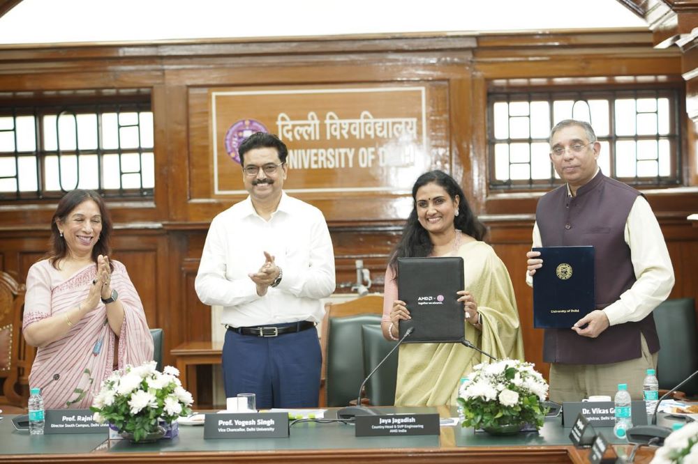AMD Partners With Delhi University to Train 10,000 Students in Artificial Intelligence Skills 2 AMD Partners With Delhi University to Train 10,000 Students