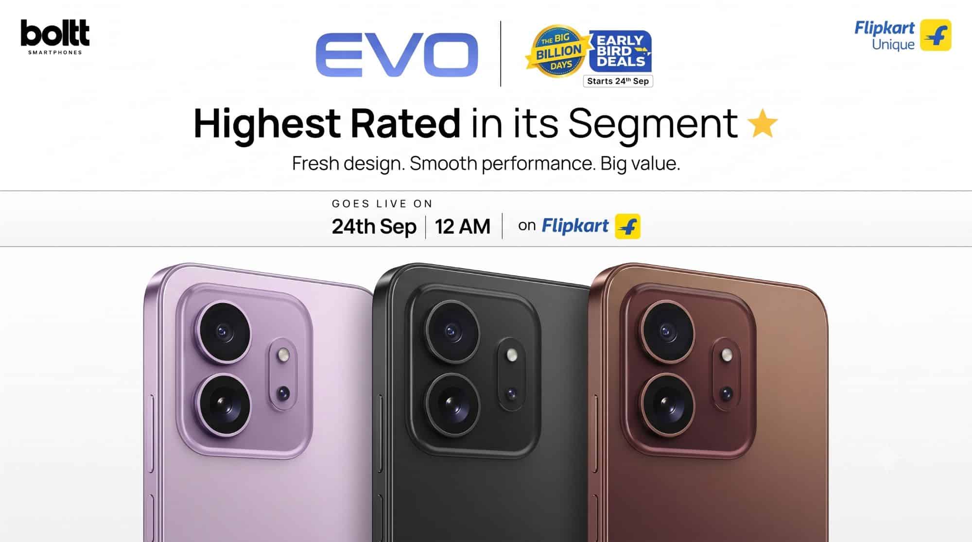 Boltt Evo Debuts on Flipkart Big Billion Days Sale at Rs 8999