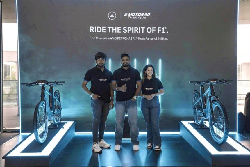 EMotorad Partners With Mercedes-Benz to Produce and Retail Official AMG Formula 1 Electric Bikes in India