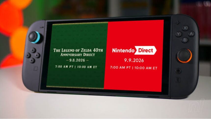 Nintendo Schedules Back to Back Direct Presentations for September 2026