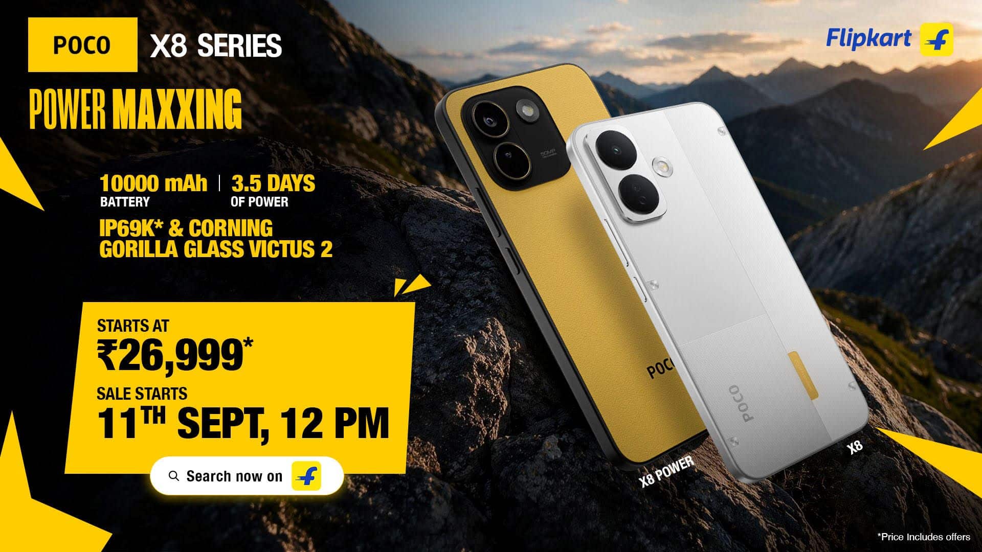 POCO Introduces X8 and X8 Power in India With Massive Batteries and AMOLED Displays