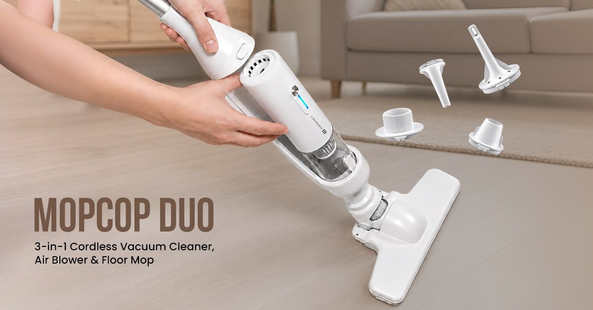 Portronics Launches Mopcop Duo Cordless 3-in-1 Vacuum Cleaner in India 1 Portronics Launches Mopcop Duo Cordless 3-in-1 Vacuum Cleaner in India