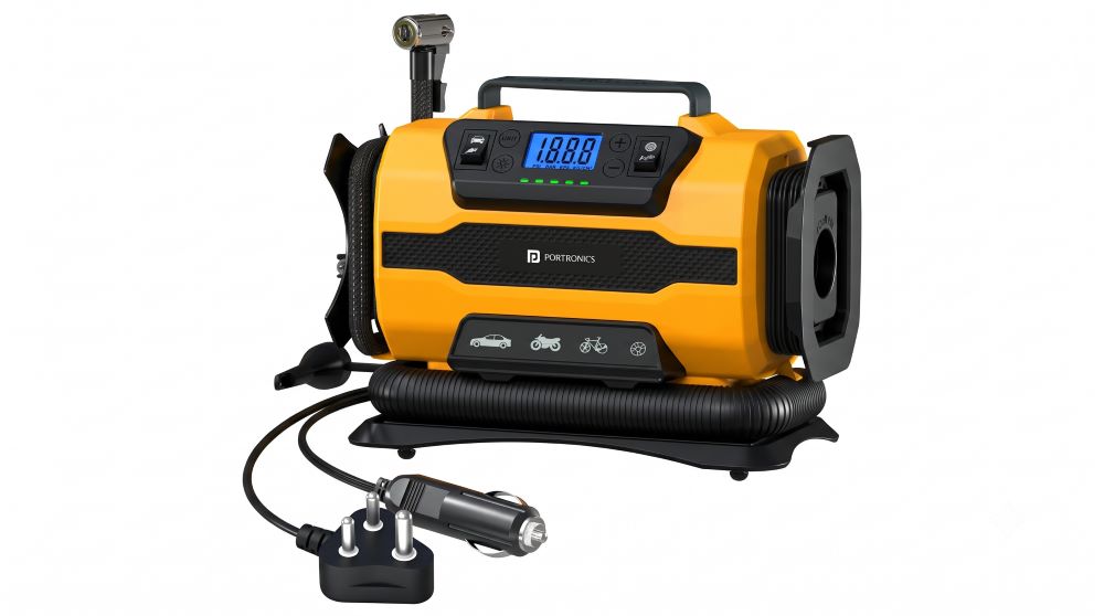 Portronics Launches Vayu Hybrid 4-in-1 Tyre Inflator